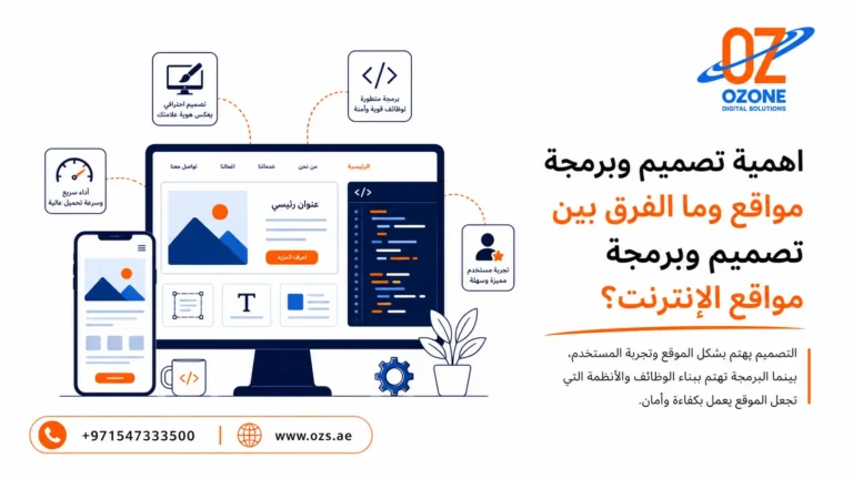 اهمية تصميم وبرمجة مواقع وما الفرق بين تصميم وبرمجة مواقع الإنترنت؟