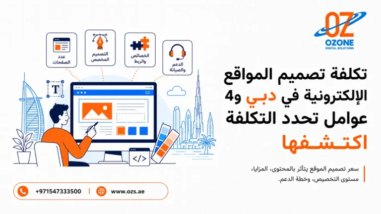 تكلفة تصميم المواقع الإلكترونية في دبي و4 عوامل تحدد التكلفة اكتشفها