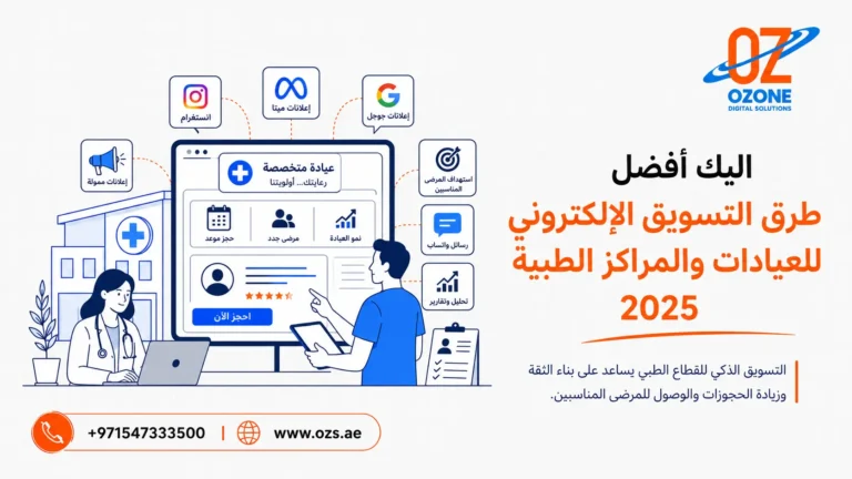اليك أفضل طرق التسويق الإلكتروني للعيادات والمراكز الطبية 2025