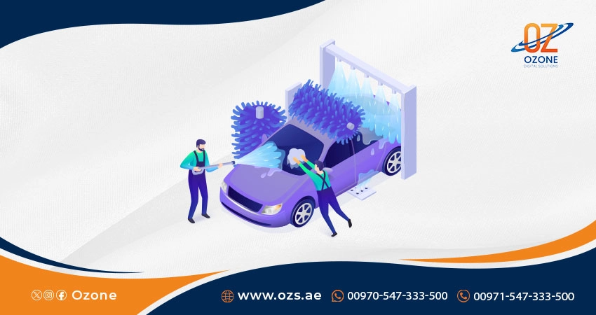 تصميم تطبيقات غسيل السيارات