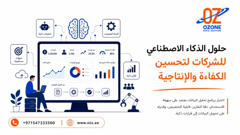 حلول الذكاء الاصطناعي للشركات لتحسين الكفاءة والإنتاجية
