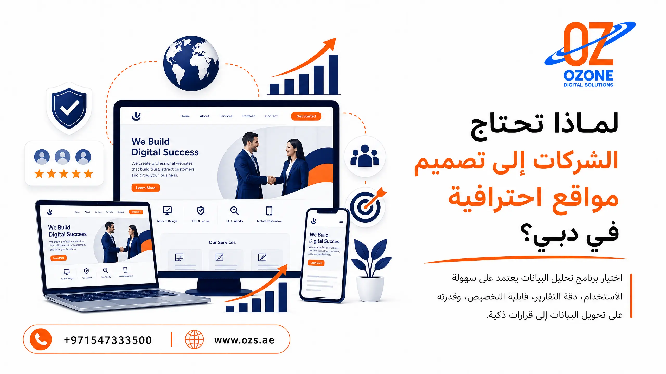 لماذا تحتاج الشركات إلى تصميم مواقع احترافية في دبي؟